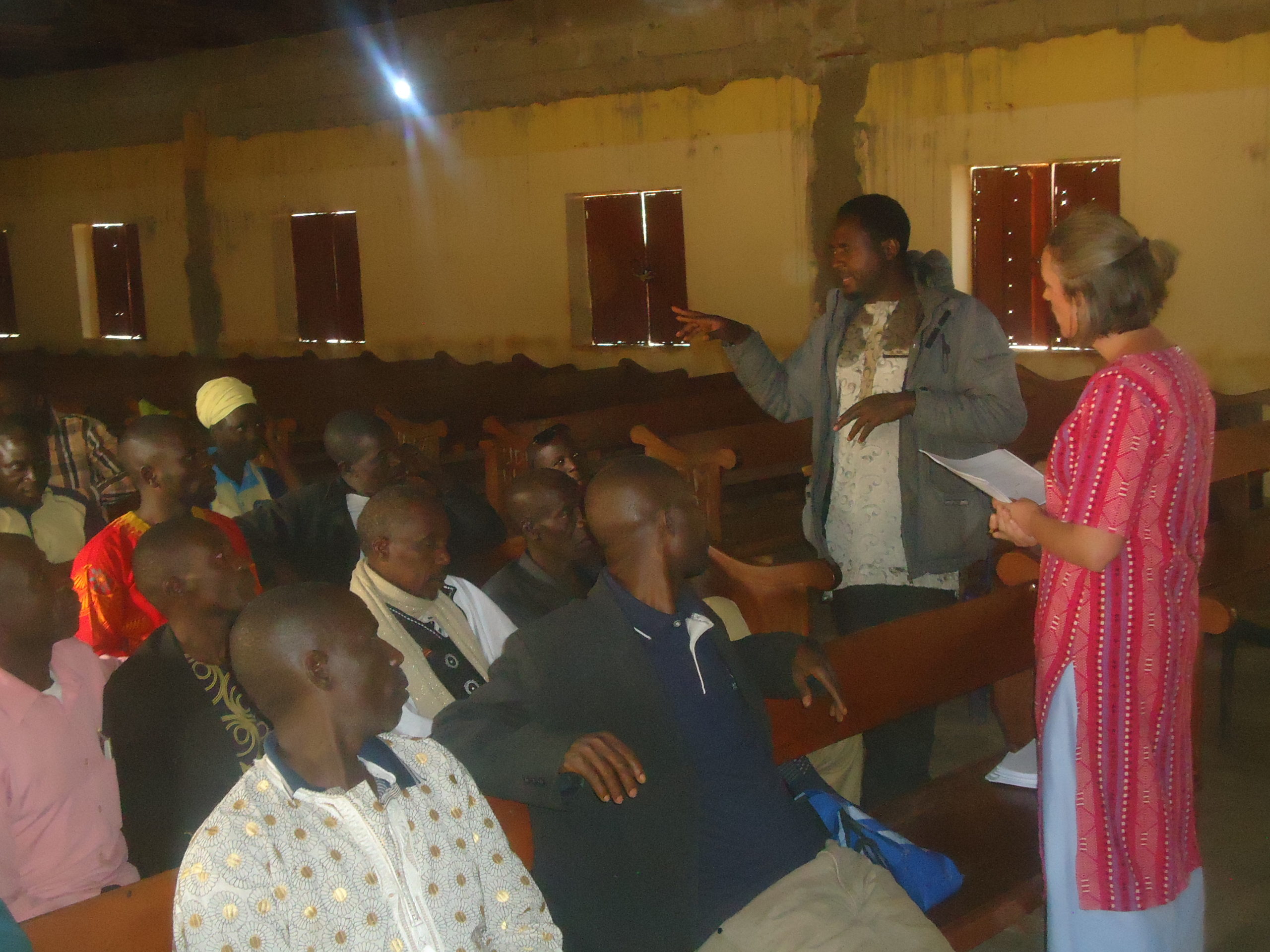 Interpreters translate the teaching into Tugbiri