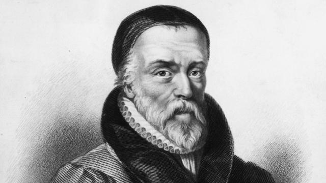 An illustration of William Tyndale