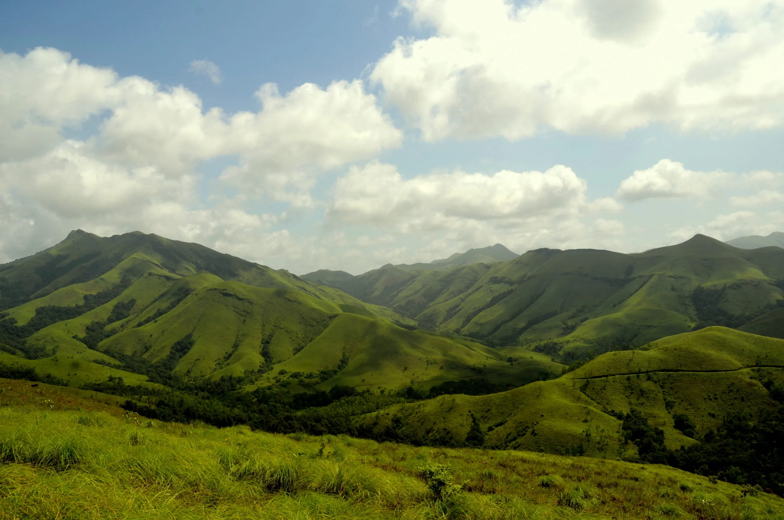 Green mountains in the area near Pandita Ramabai's birthplace