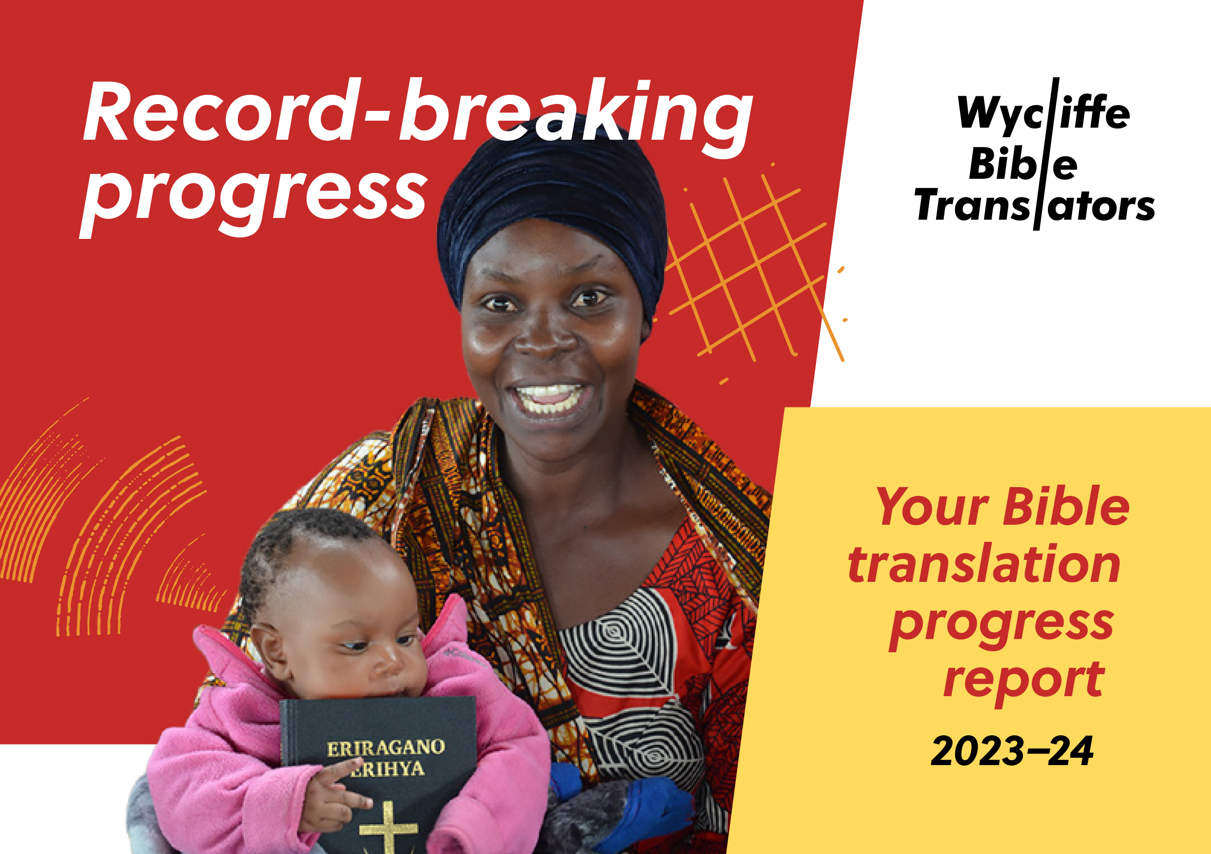 Image of the front cover of the Wycliffe Annual Progress Report 2023-24