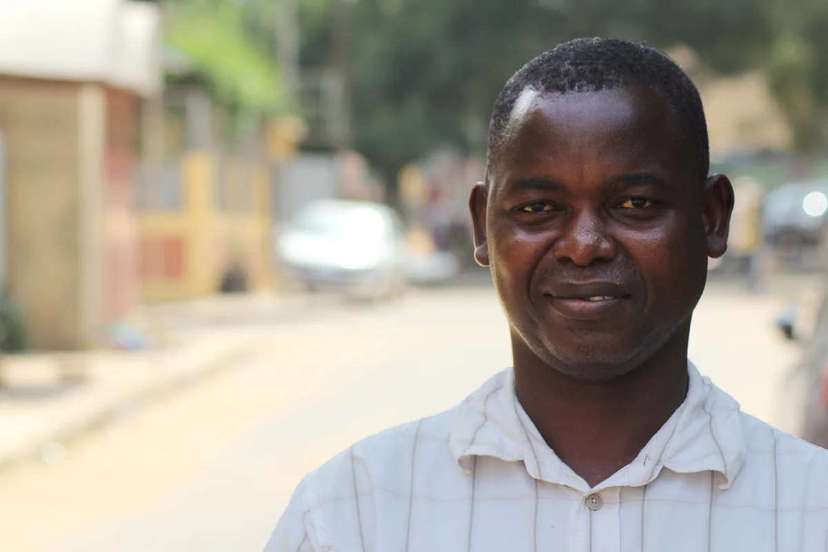 Image of Augustin Tine, a member of the Contemporary Wolof Bible translation team